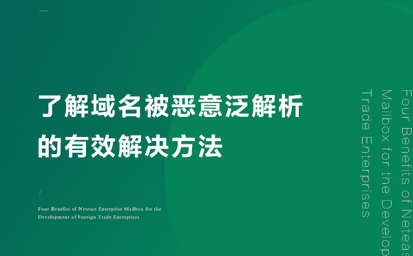 了解域名被惡意泛解析的有效解決方法