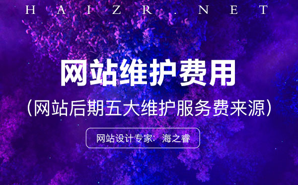 網(wǎng)站上線后五大維護(hù)服務(wù)費(fèi)來(lái)源